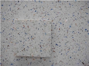 Blue Glass Quartz Stone with Ocean Feeling