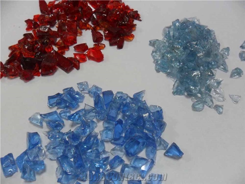 Blue Glass Quartz Stone with Ocean Feeling