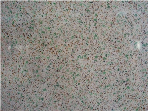 Quartz Stone Slabs & Tiles in Green Glass