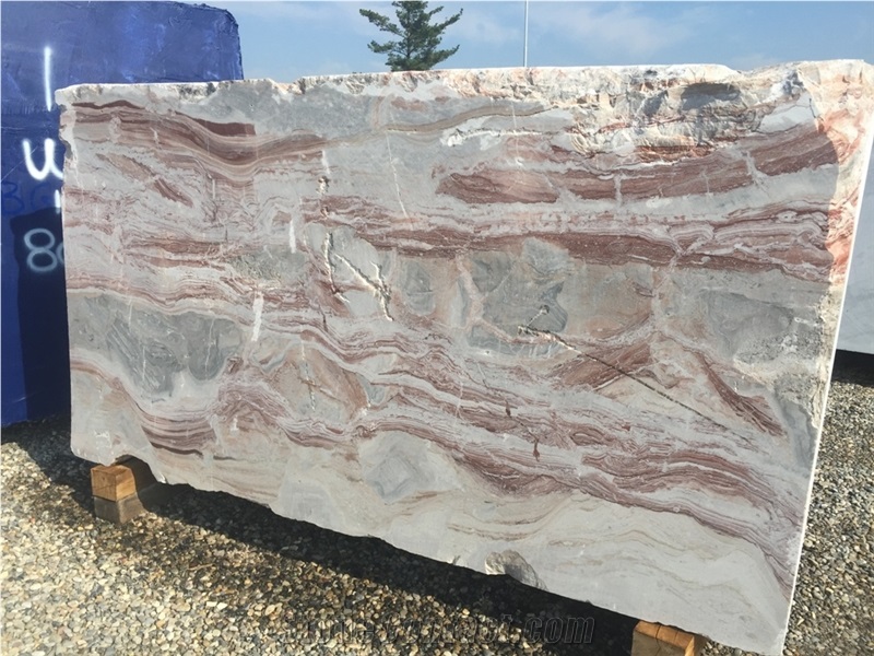 Arabescato Orobico Rosso Marble Blocks, Red Italy Marble Blocks