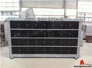 64 Niche Granite Memorial Stone Columbarium with Double Side