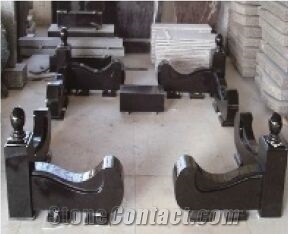 Fengzhen Black Granite Graveyard Header Bar