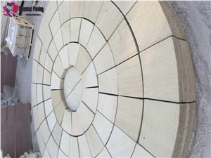 Beige Sandstone Landscaping Circles, Sandstone Circles, Garden Design Circles, Paving Circles Beige Sandstone Landscaping Circles, Sandstone Circles, Garden Design Circles, Paving Circles