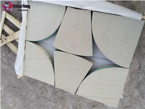 Landscaping Circle Sandstone Cube Stone, Paving Sandstone Circles, Yellow Landscaping Stone, Yellow Sandstone Circles