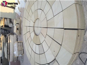 Yellow Sandstone Cube Stone,Yellow Sandstone Paving Sets,Yellow Sandstone Paving Circle