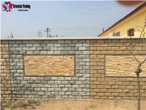 Yellow Sandstone Walling Stone,Yellow Sandstone Wall