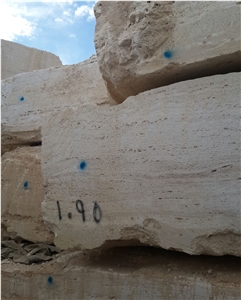 White Travertine Blocks