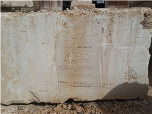 White Travertine Blocks