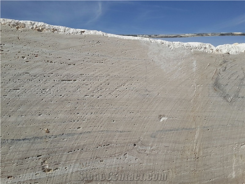 White Travertine Blocks