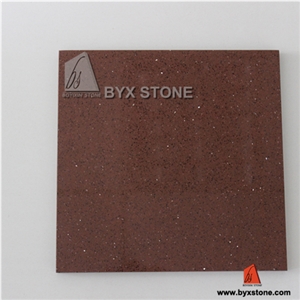 China Brown Artificial Stone Quartz Stone Tiles & Slabs