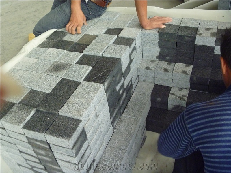 China Black/Grey G654 Granite Paving Stone