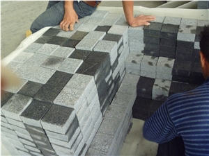 China Black/Grey G654 Granite Paving Stone