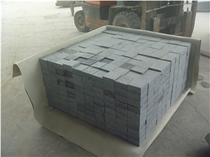 China Dark Grey G654 Cubic Stone, Grey Granite Cube Stone & Pavers