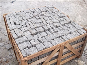 Light Grey Granite Cobble Stone, G603 Granite Cube Stone & Paver
