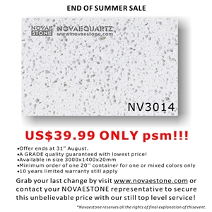On Sale White Quartz Stone Slab-Nv3014 On Sale White Quartz Stone Slab-Nv3014