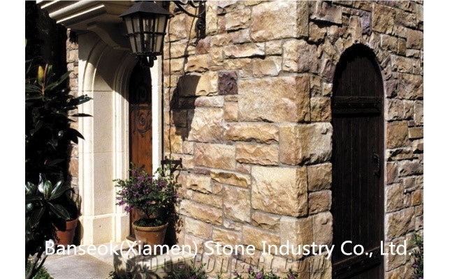 Ashlar& Rubble Sandstone, China Culture Stone
