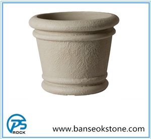 Yellow Granite Flower Pot, Outdoor Pot/ Planter Yellow Granite Flower Pot, Outdoor Pot/ Planter