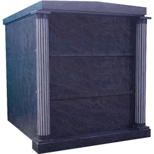 Bahama Blue Granite 3 Level Private Family Mausoleum