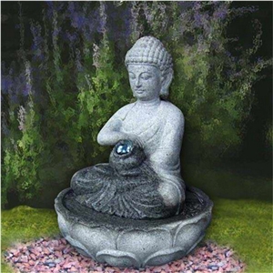 Buddha Sculptured Fountains G654 Granite Exterior Fountains Garden Fountains