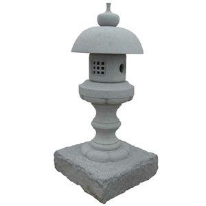 China G633 Grey Granite Garden Design Lanterns for Exterior Decoration