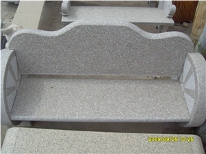 G682 Granite Stone Benches with Backrest