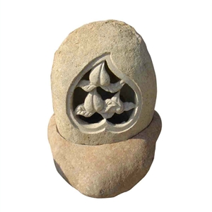 Hand Carved Natural Stone Granite Lanterns, G682 Yellow Granite Lanterns