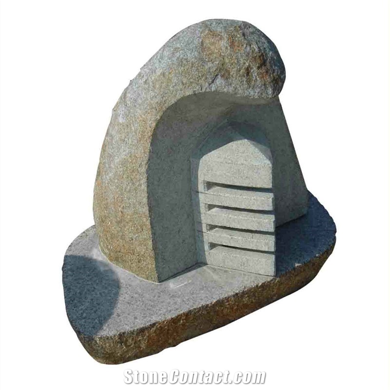 Natural Stone Landscaping Garden Lanterns, G682 Yellow Granite Garden Lanterns