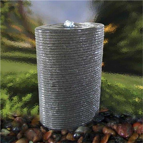 Natural Stone Rolling Ball Fountains for Garden, G654 Black Granite Ball Fountains