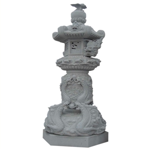 New Design China G633 Grey Granite Garden Lamps for Outdoor Deco