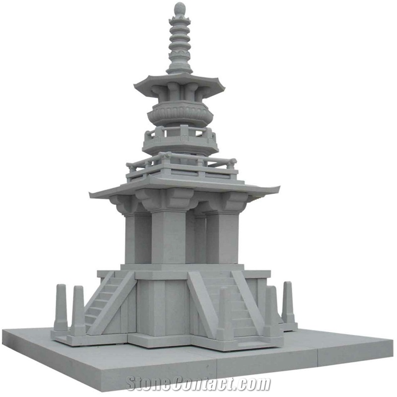 Unique Design Granite Garden Lanterns, G633 Grey Granite Garden Lanterns