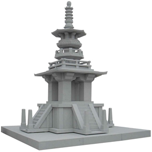 Unique Design Granite Garden Lanterns, G633 Grey Granite Garden Lanterns