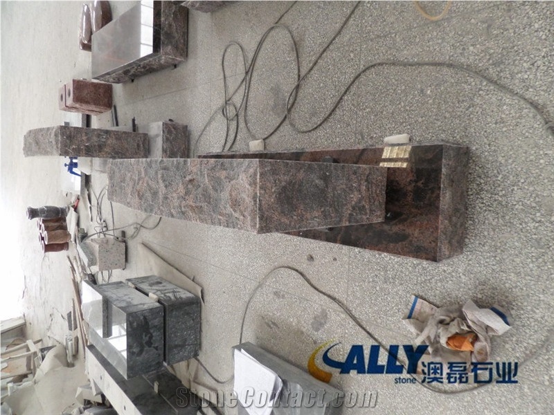 Aurora Serp Top Monument,Aurora Upright Monuments, Aurora Granite Monument,Aurora Stone Marker, Aurora Granite Graverstone