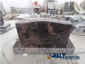 Aurora Serp Top Monument,Aurora Upright Monuments, Aurora Granite Monument,Aurora Stone Marker, Aurora Granite Graverstone