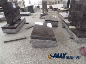 Bahama Blue Granite Slant Marker,Slant Headstones,Grave Markers,Slant Gravestone,Slant Grave Stone,Slant Monuments