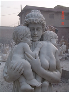 China Beige Marble Figure Statues,Western Human Sculpture,Woman Stone,Scuplture