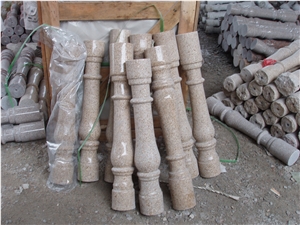 China G681 Pink Granite Balustrade & Railing, Granite Staircase Rails, Handrail, Baluster