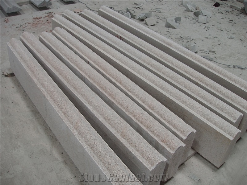 China G681 Pink Granite Balustrade & Railing, Granite Staircase Rails, Handrail, Baluster