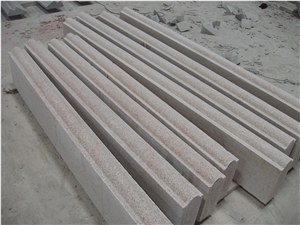 China G681 Pink Granite Balustrade & Railing, Granite Staircase Rails, Handrail, Baluster
