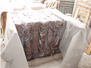 China G681 Pink Granite Balustrade & Railing, Granite Staircase Rails, Handrail, Baluster