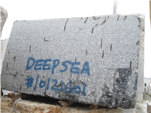 Chinese Deep Sea Black Marble Slab Tile