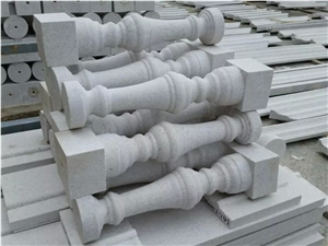Chinese G339 Pearl White Granite Flamed Baluster,Handrail,Baluster,Railings