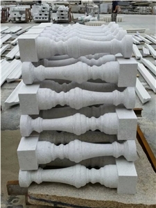 Chinese G339 Pearl White Granite Flamed Baluster,Handrail,Baluster,Railings