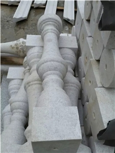 Chinese G339 Pearl White Granite Flamed Baluster,Handrail,Baluster,Railings