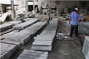 Flamed G623 Kerbstone, China Grey Granite Curbstone, Flamed G623 Paving