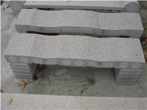 G603 Grey Granite Garden Table and Bench
