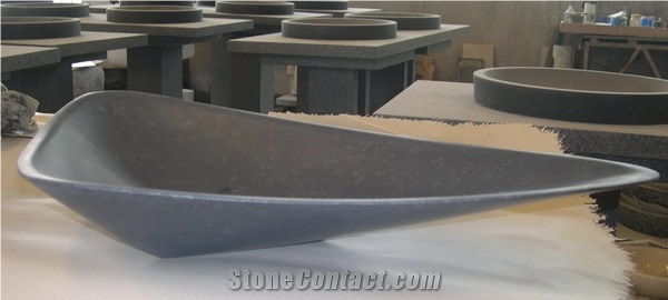 G684 Black Basalt Vessel Sinks