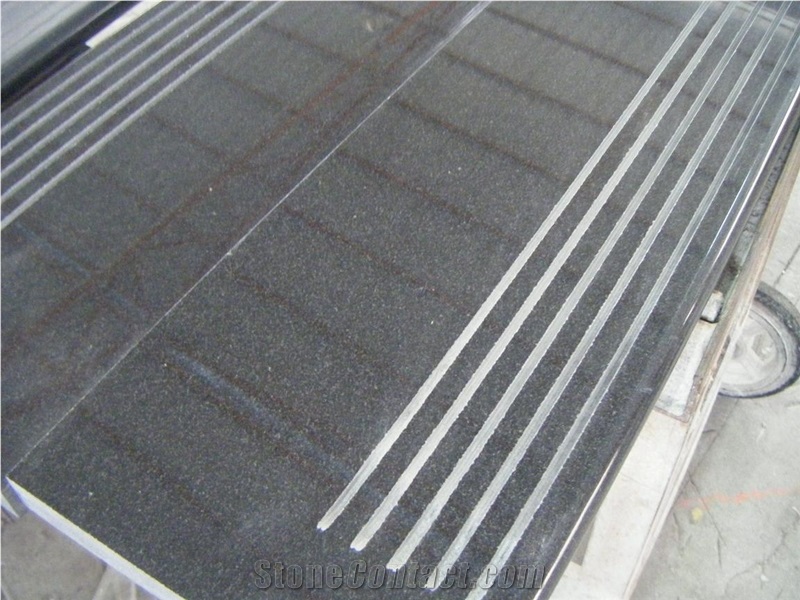 High Quality China Black Granite Steps Cheap Stone Stair,Polished