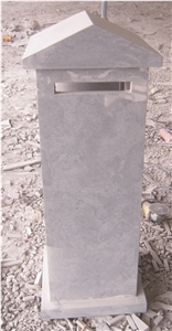 Natural Blue Limestone Mailbox, China Bluestone Letter Box in Hone or Natural Split
