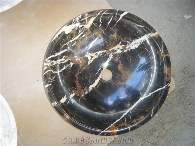 Nero Portoro Marble Sink