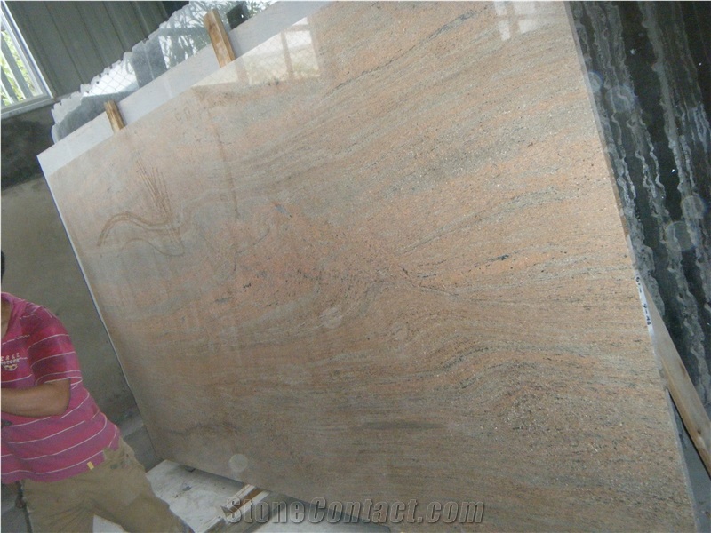 Raw Silk Slabs & Tiles,India Pink Granite Slabs, Polished Ivory Raw Silk Slab